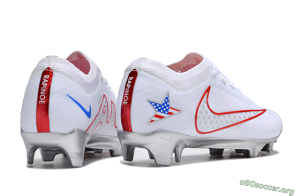 Nike Air Zoom Mercurial Vapor 15 Elite FG Football Boots - White/Red/Silver 6