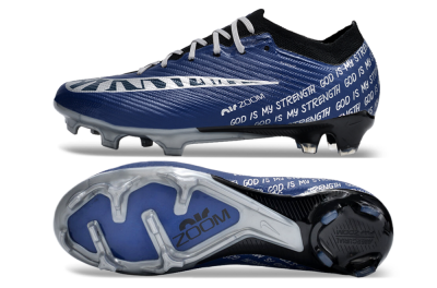 Nike Air Zoom Mercurial Vapor 15 Elite FG Football Boots - Blue/Black/Silver