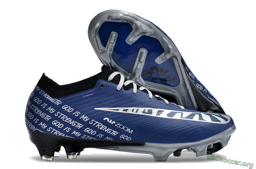 Nike Air Zoom Mercurial Vapor 15 Elite FG Football Boots - Blue/Black/Silver 2