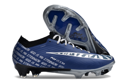 Nike Air Zoom Mercurial Vapor 15 Elite FG Football Boots - Blue/Black/Silver