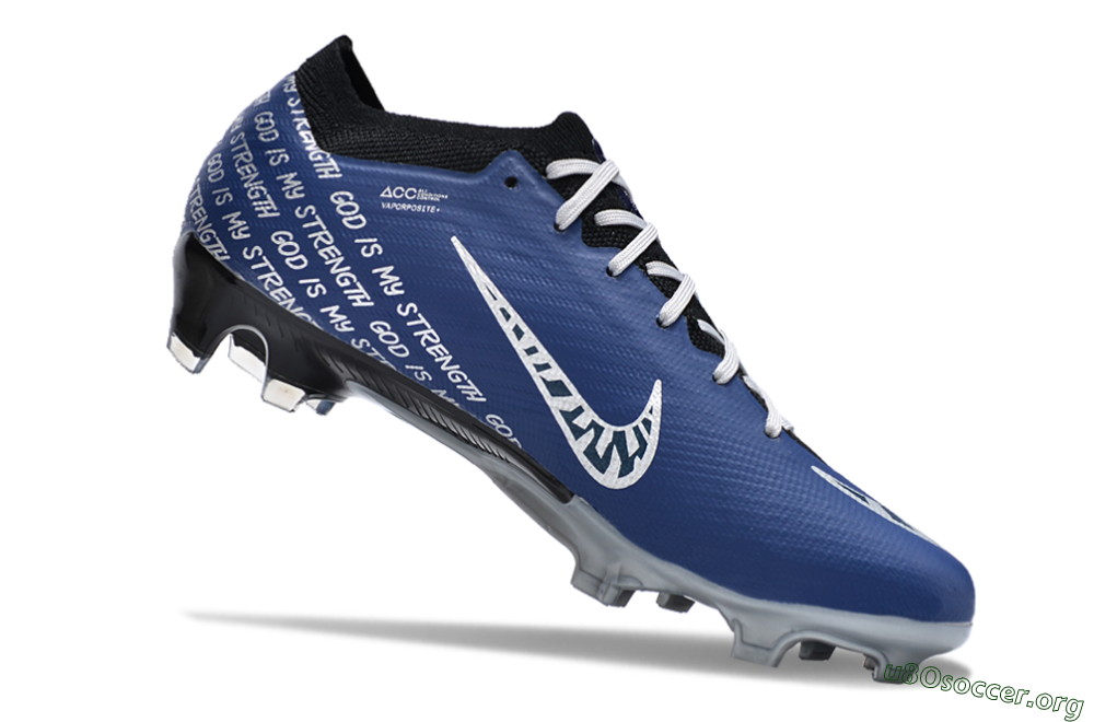 Nike Air Zoom Mercurial Vapor 15 Elite FG Football Boots - Blue/Black/Silver 4