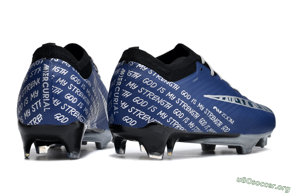 Nike Air Zoom Mercurial Vapor 15 Elite FG Football Boots - Blue/Black/Silver 6