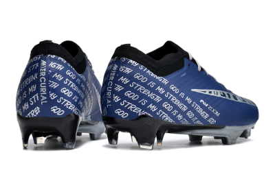 Nike Air Zoom Mercurial Vapor 15 Elite FG Football Boots - Blue/Black/Silver