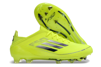Adidas F50 Adizero FG Football Boots - Yellow/Blue