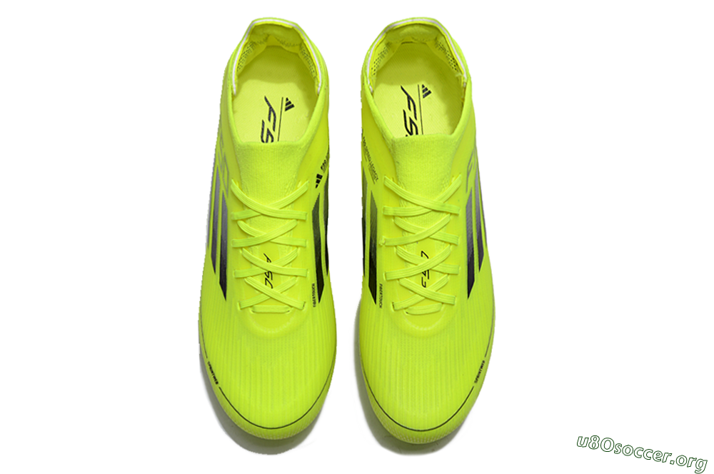 Adidas F50 Adizero FG Football Boots - Yellow/Blue 4