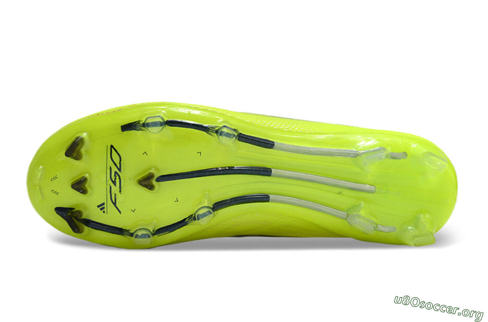 Adidas F50 Adizero FG Football Boots - Yellow/Blue 6