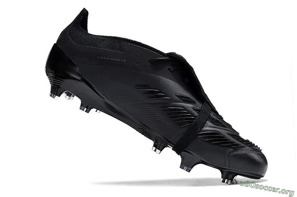 Adidas Predator Elite Foldover Tongue FG Football Boots - Black/Silver/Blue 4