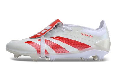 Adidas Predator Elite Foldover Tongue FG Football Boots - Beige/Red/White