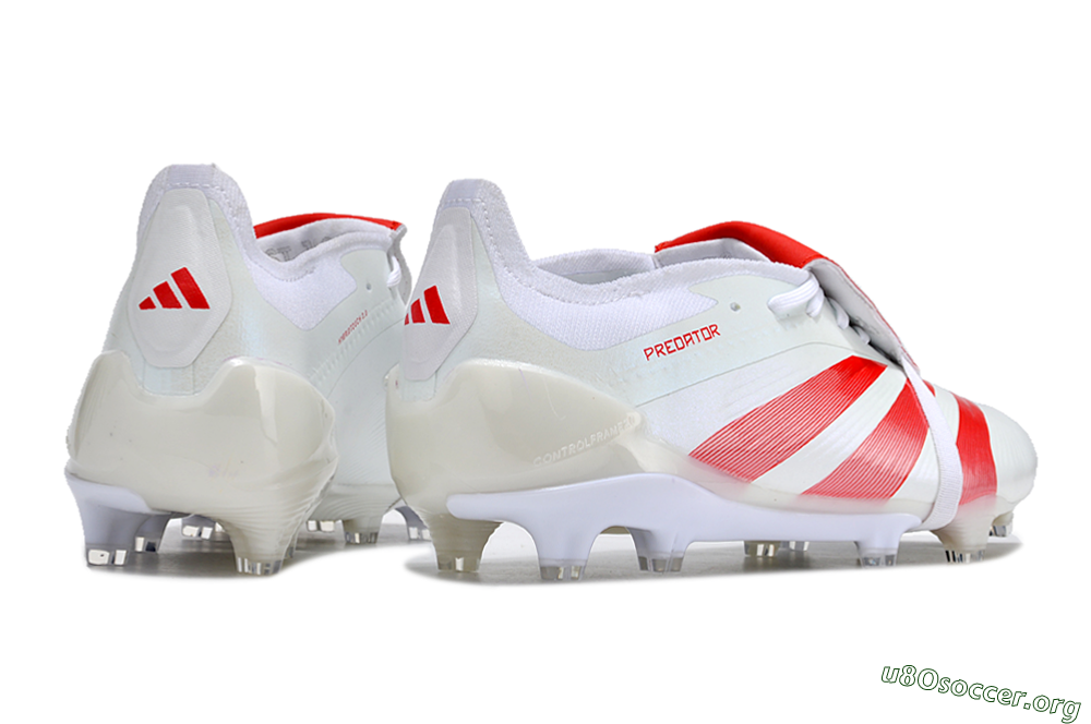 Adidas Predator Elite Foldover Tongue FG Football Boots - Beige/Red/White 6