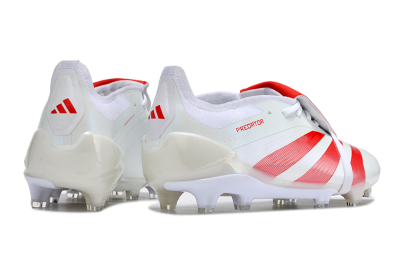Adidas Predator Elite Foldover Tongue FG Football Boots - Beige/Red/White