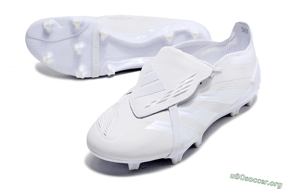 Adidas Predator Elite Foldover Tongue FG Football Boots - White/Beige 0