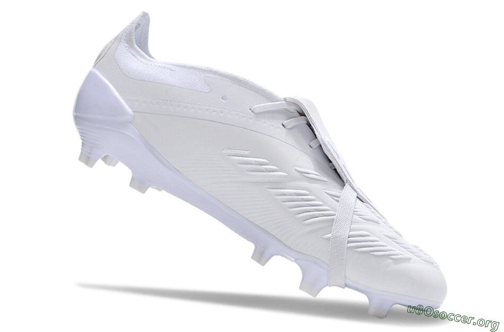 Adidas Predator Elite Foldover Tongue FG Football Boots - White/Beige 4