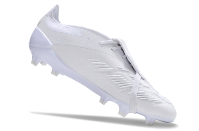 Adidas Predator Elite Foldover Tongue FG Football Boots - White/Beige