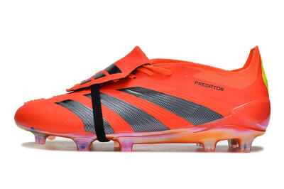 Adidas Predator Elite Foldover Tongue FG Football Boots - Red/Black/Yellow