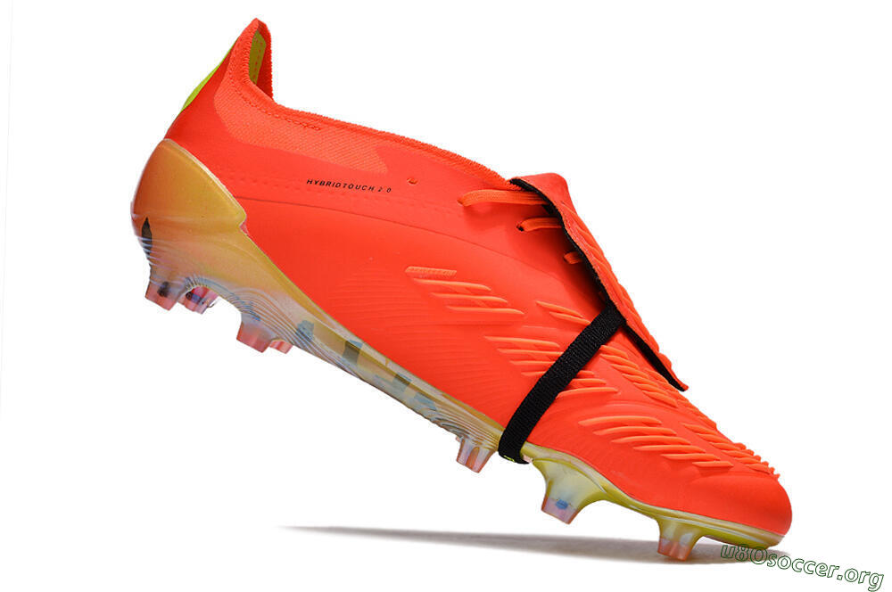 Adidas Predator Elite Foldover Tongue FG Football Boots - Red/Black/Yellow 4