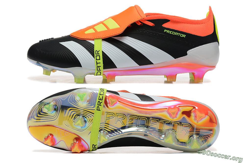 Adidas Predator Elite Foldover Tongue FG Football Boots - White/Black/Red 1