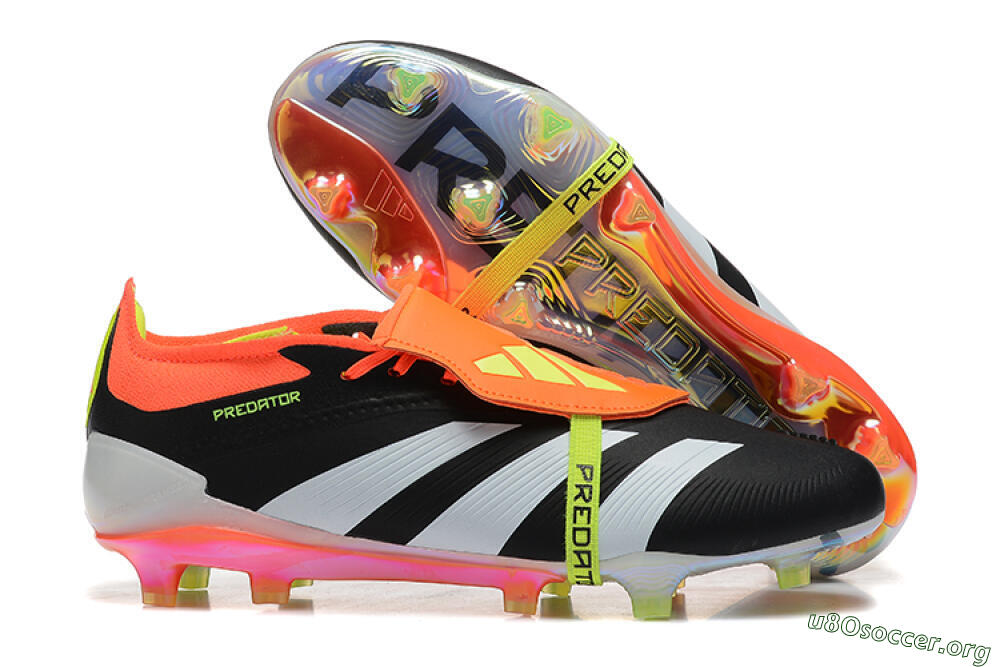 Adidas Predator Elite Foldover Tongue FG Football Boots - White/Black/Red 2