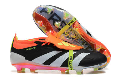 Adidas Predator Elite Foldover Tongue FG Football Boots - White/Black/Red