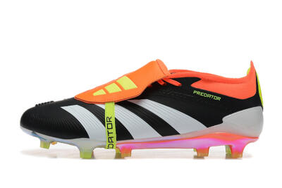 Adidas Predator Elite Foldover Tongue FG Football Boots - White/Black/Red