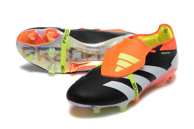 Adidas Predator Elite Foldover Tongue FG Football Boots - White/Black/Red