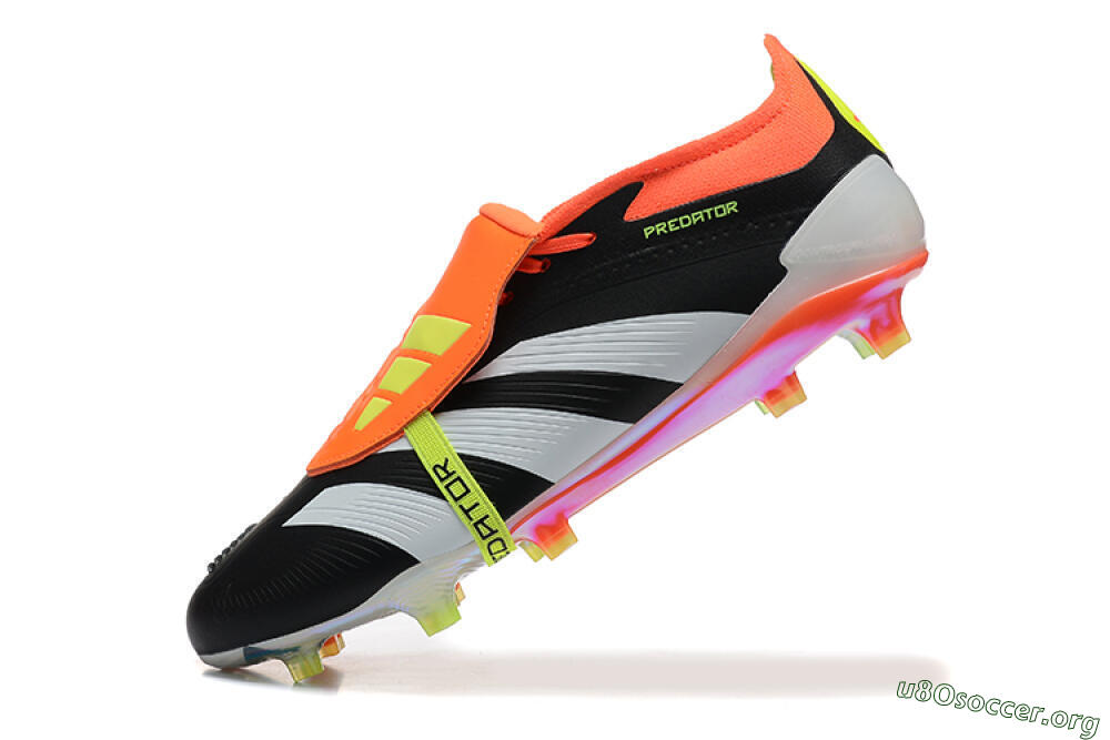 Adidas Predator Elite Foldover Tongue FG Football Boots - White/Black/Red 8