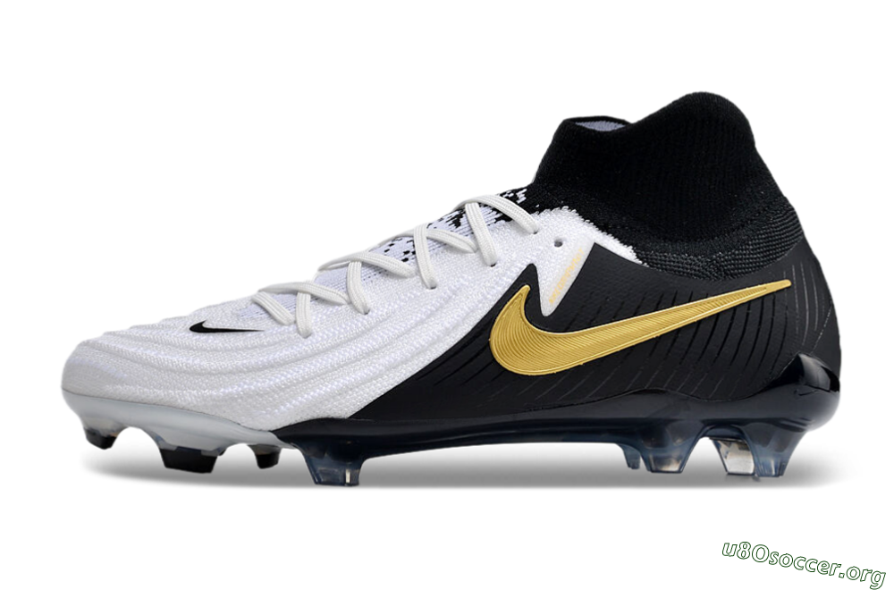 Nike Phantom Luna Elite NU FG Football Boots - White/Black/Gold 3