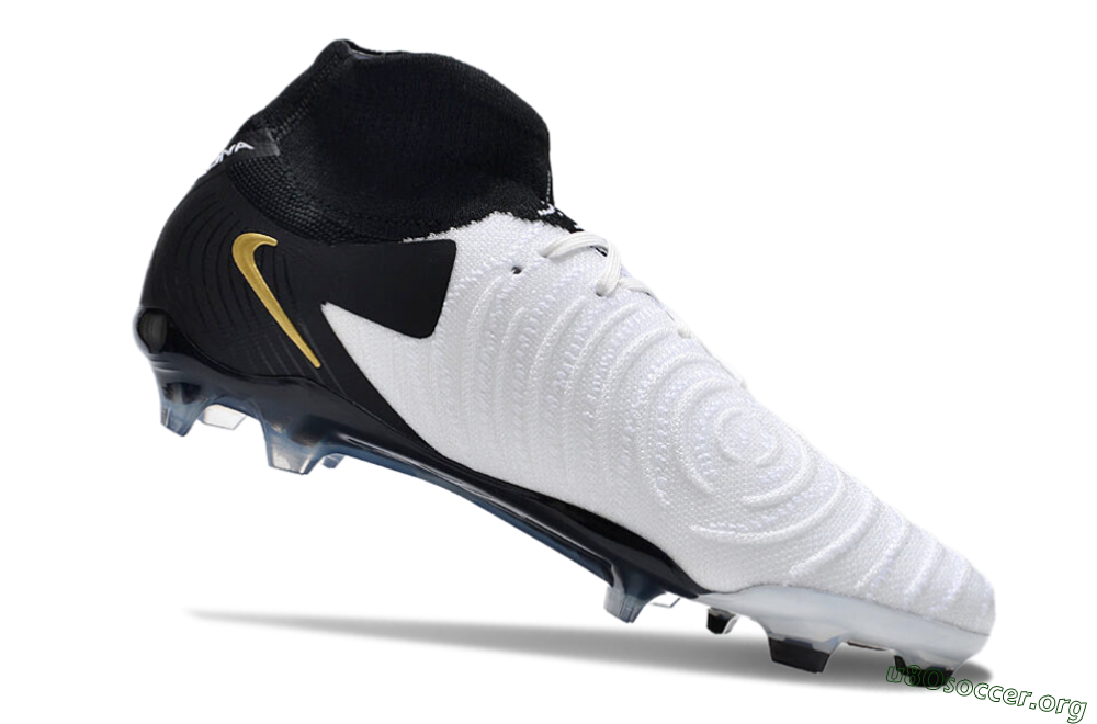 Nike Phantom Luna Elite NU FG Football Boots - White/Black/Gold 4