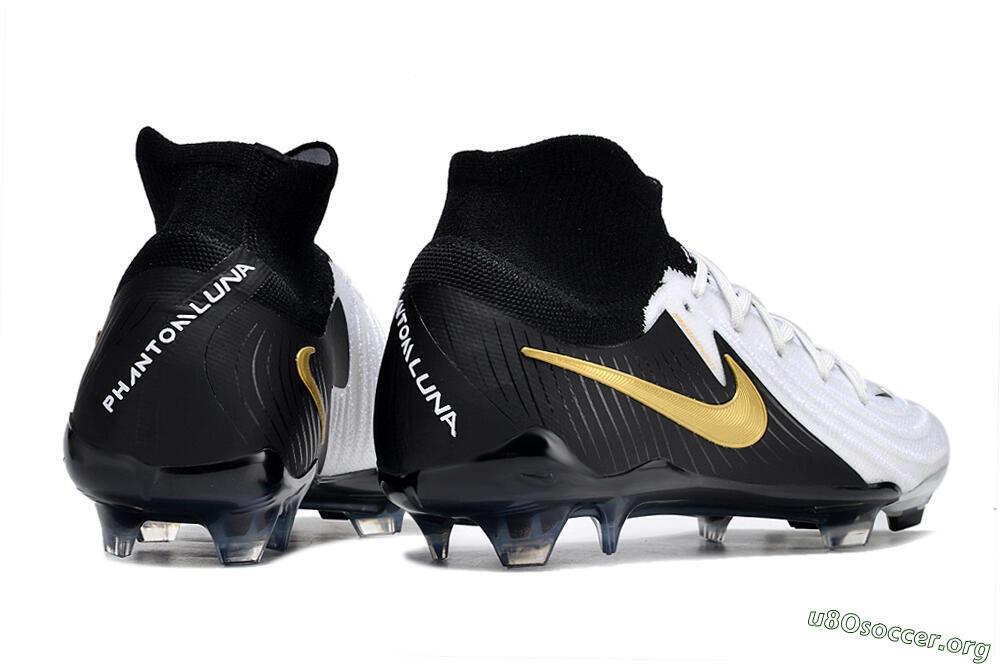 Nike Phantom Luna Elite NU FG Football Boots - White/Black/Gold 6
