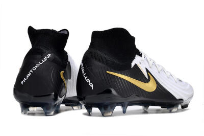 Nike Phantom Luna Elite NU FG Football Boots - White/Black/Gold