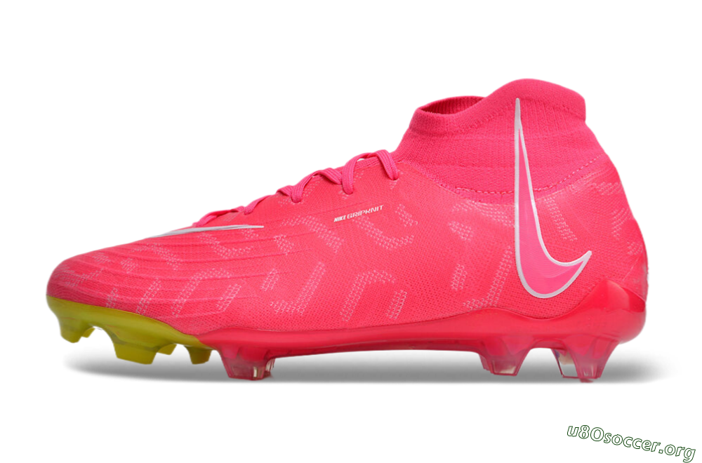 Nike Phantom Luna Elite NU FG Football Boots - Pink/White/Yellow 3