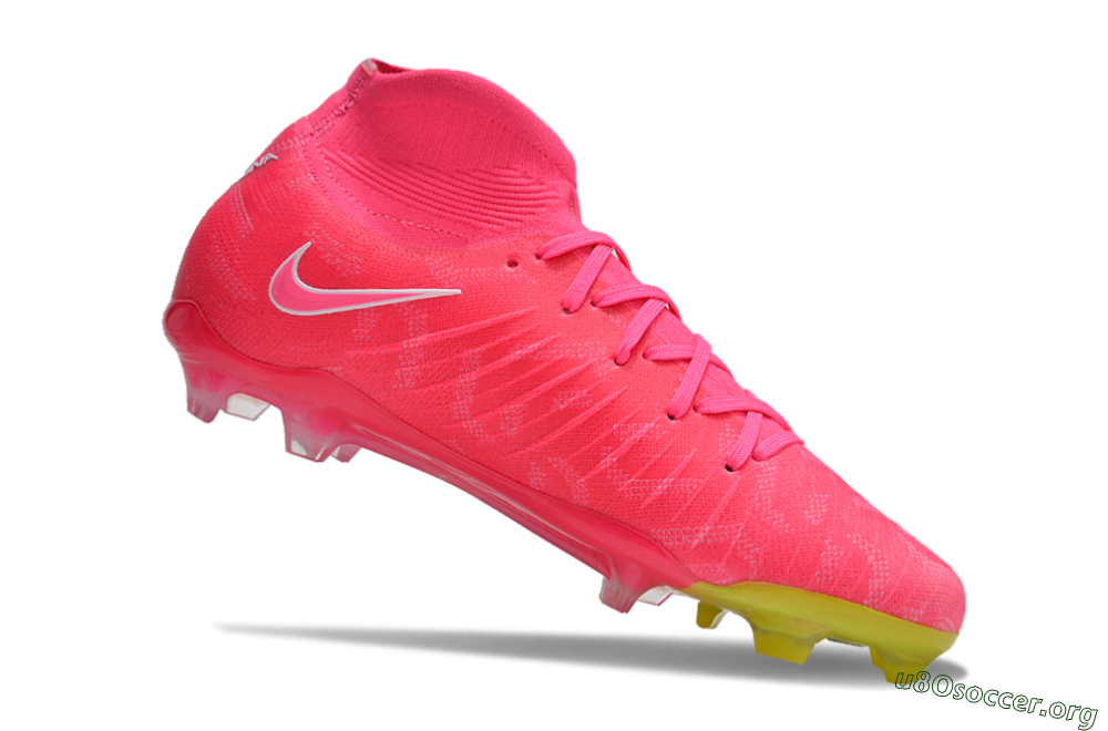Nike Phantom Luna Elite NU FG Football Boots - Pink/White/Yellow 4