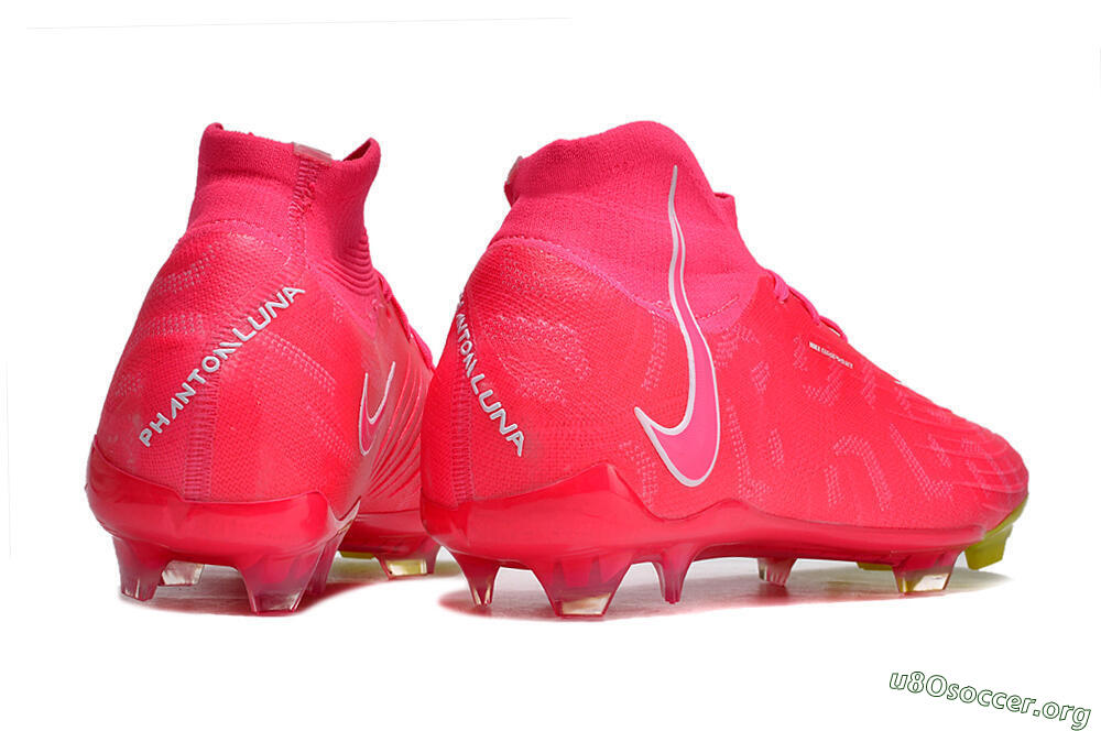 Nike Phantom Luna Elite NU FG Football Boots - Pink/White/Yellow 6