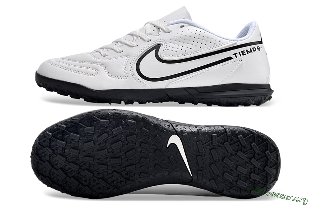 Nike Tiempo Legend 9 Club TF Football Shoes - White/Black 1
