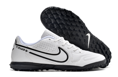 Nike Tiempo Legend 9 Club TF Football Shoes - White/Black