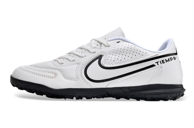 Nike Tiempo Legend 9 Club TF Football Shoes - White/Black