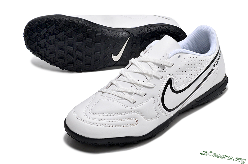 Nike Tiempo Legend 9 Club TF Football Shoes - White/Black 0