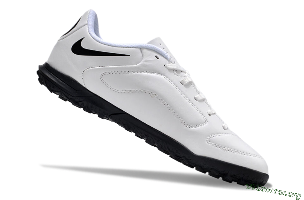 Nike Tiempo Legend 9 Club TF Football Shoes - White/Black 4