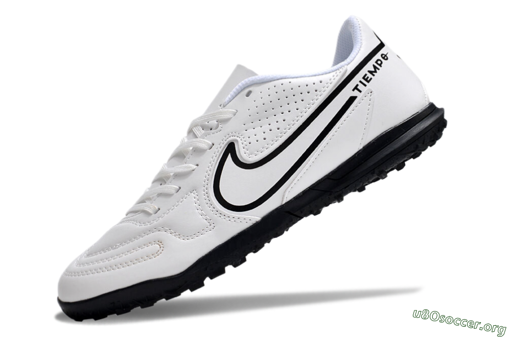 Nike Tiempo Legend 9 Club TF Football Shoes - White/Black 5