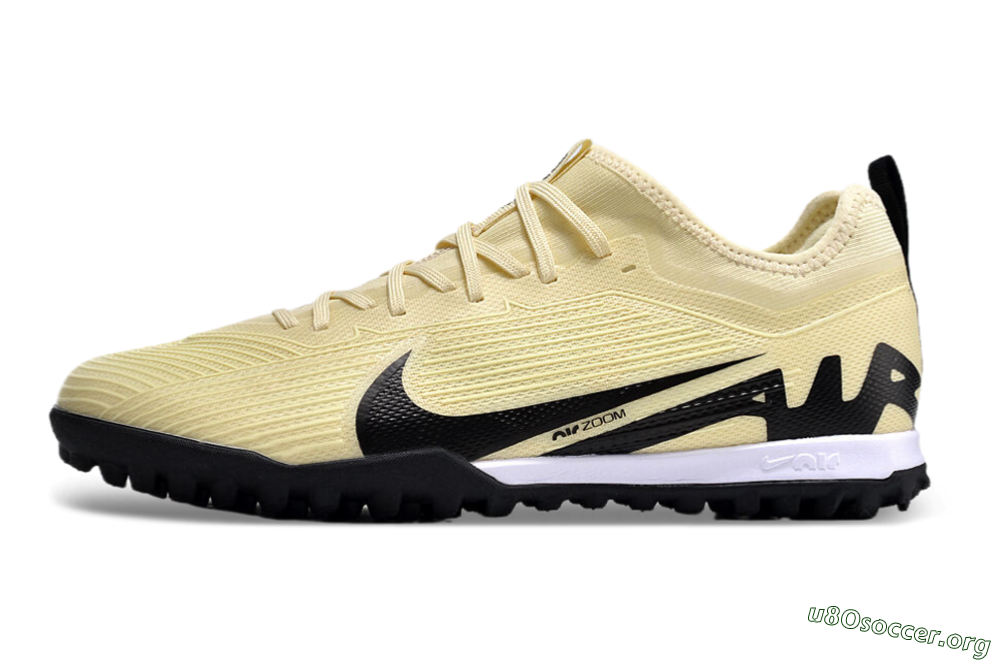 Nike Air Zoom Mercurial Vapor 15 Pro TF Football Shoes - Beige/Black/White 3