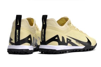 Nike Air Zoom Mercurial Vapor 15 Pro TF Football Shoes - Beige/Black/White