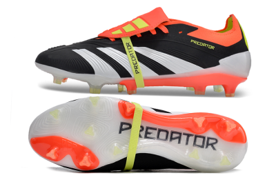 Adidas Predator Elite Foldover Tongue FG Football Boots - Black/White/Red