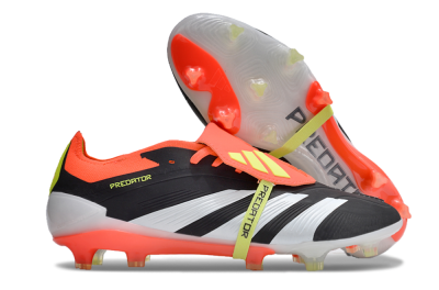Adidas Predator Elite Foldover Tongue FG Football Boots - Black/White/Red