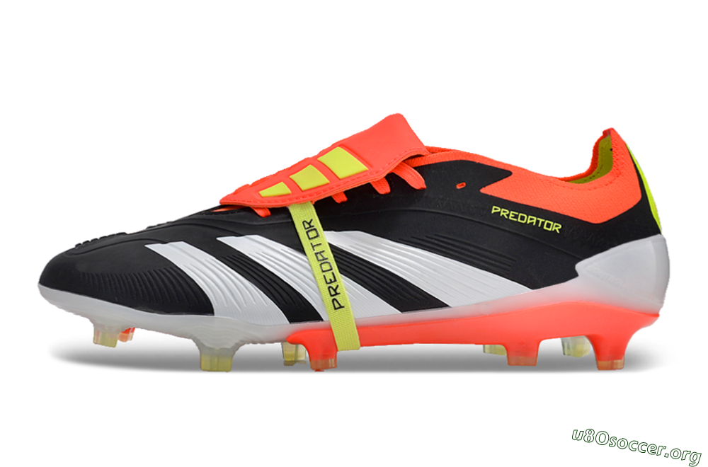 Adidas Predator Elite Foldover Tongue FG Football Boots - Black/White/Red 3