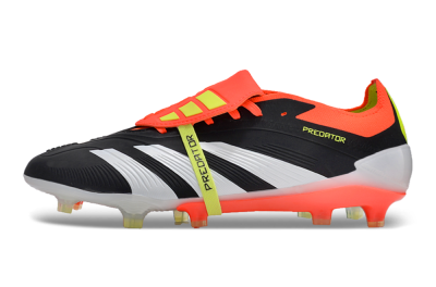 Adidas Predator Elite Foldover Tongue FG Football Boots - Black/White/Red