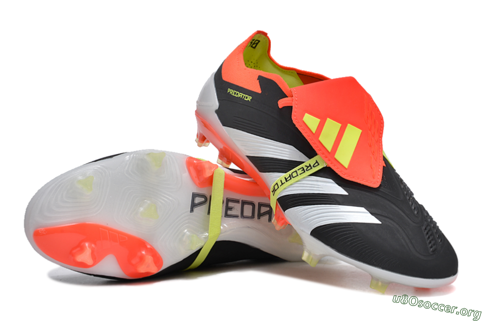 Adidas Predator Elite Foldover Tongue FG Football Boots - Black/White/Red 0