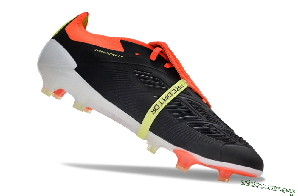 Adidas Predator Elite Foldover Tongue FG Football Boots - Black/White/Red 4
