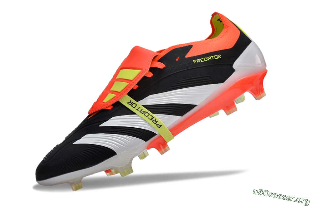 Adidas Predator Elite Foldover Tongue FG Football Boots - Black/White/Red 5