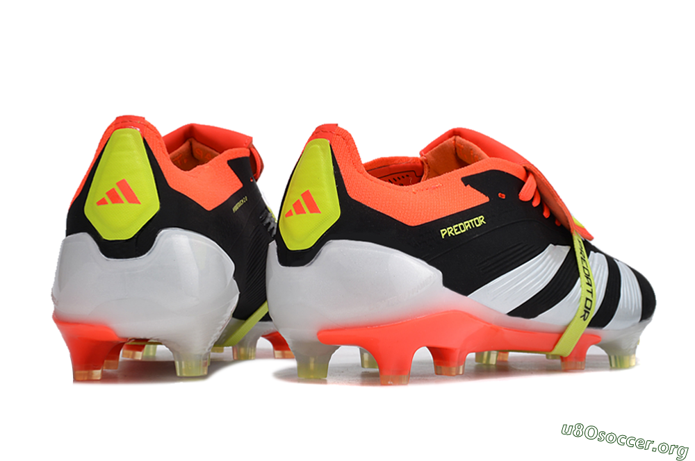 Adidas Predator Elite Foldover Tongue FG Football Boots - Black/White/Red 6