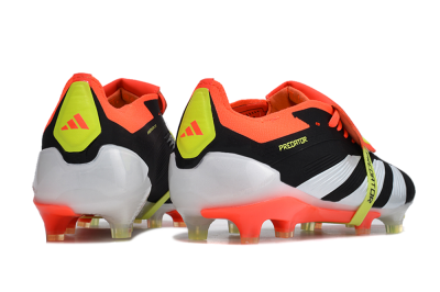 Adidas Predator Elite Foldover Tongue FG Football Boots - Black/White/Red