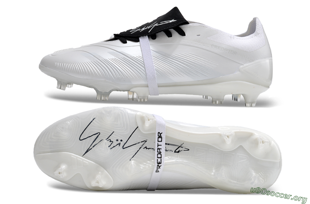 Adidas Predator Elite Foldover Tongue FG Football Boots - White/Black 1